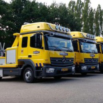 3 unieke takelwagens met zwenklepel