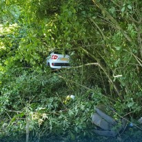 Automobilist mist bocht bij oprit A6 Almere Buiten
