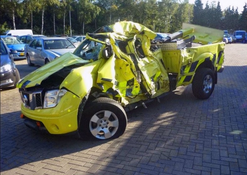 21 Auto's Rijkswaterstaat total loss gereden in 2014 21 Auto's Rijkswaterstaat total loss gereden in 2014