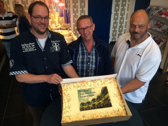 Jeroen, Wim & Frank zijn 12,5 jaar in dienst bij Bergnet Jeroen, Wim & Frank zijn 12,5 jaar in dienst bij Bergnet