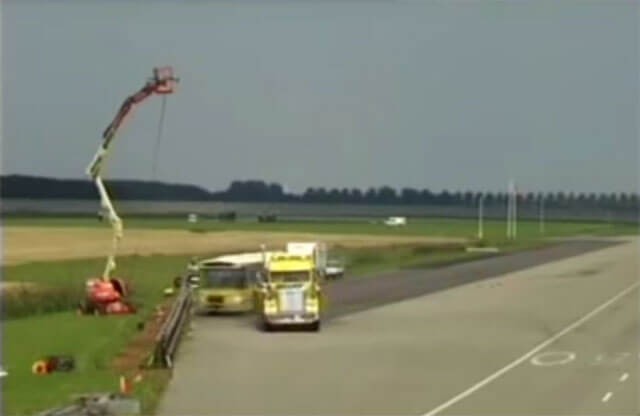 Spectaculaire werkzaamheden Bergnet Spectaculaire werkzaamheden Bergnet